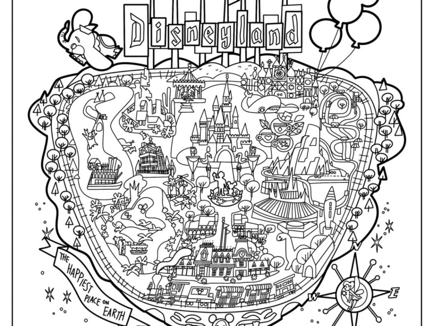 20 Disneyland Coloring Pages Free PDF Printables