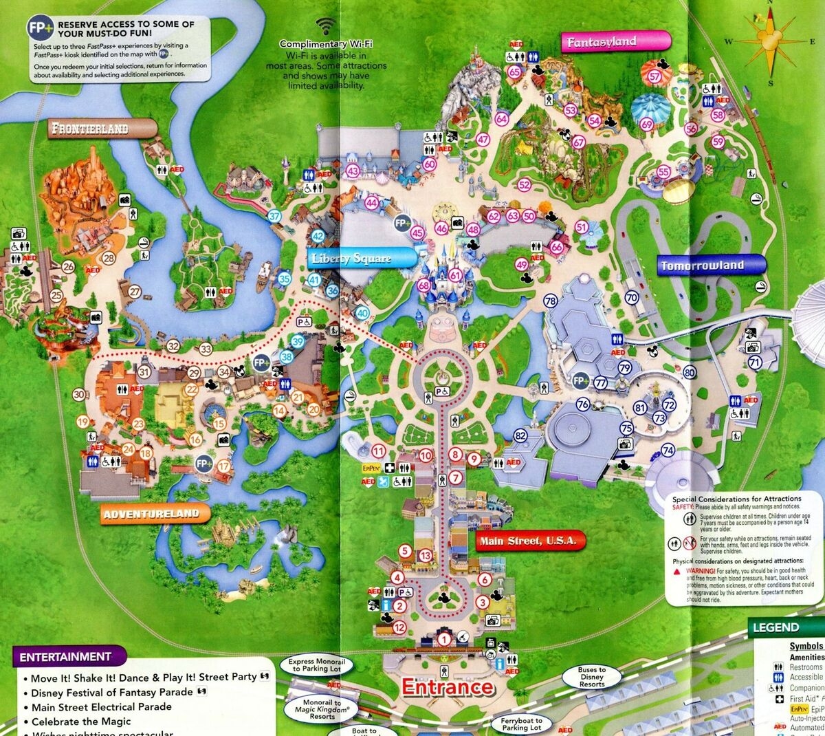 Printable Map Of Disney Magic Kngdom
