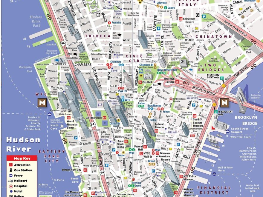 2022 Lower Manhattan Walking Map By Alliance For Downtown New York Worksheets Library