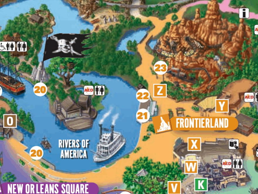 2025 Disneyland Park Map California Printable PDF