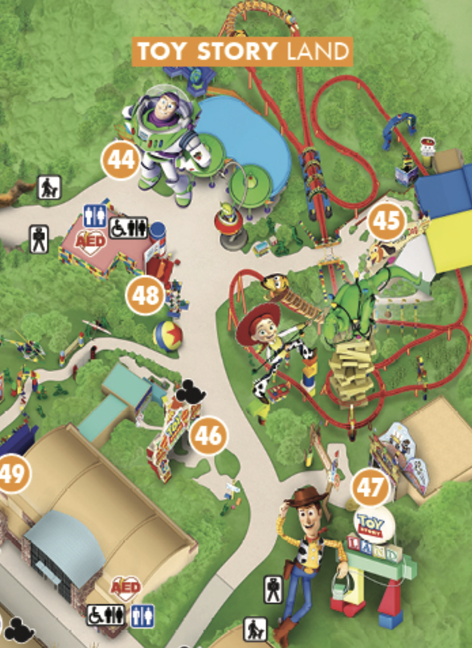 Hollywood Studios Map Printable