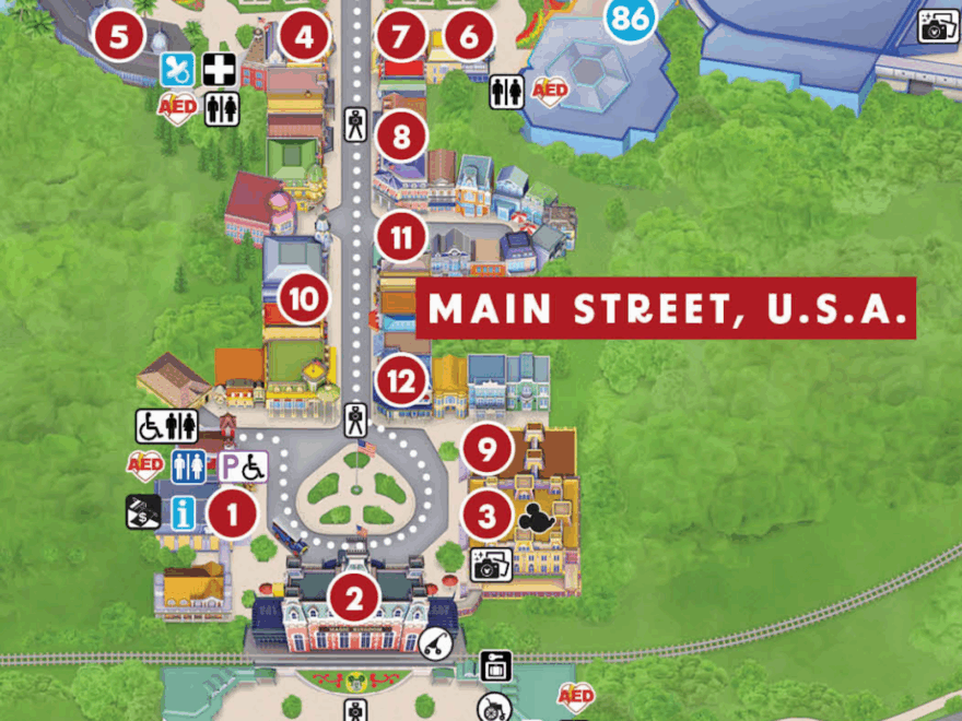 2025 Magic Kingdom Map Of Disney World Printable PDF