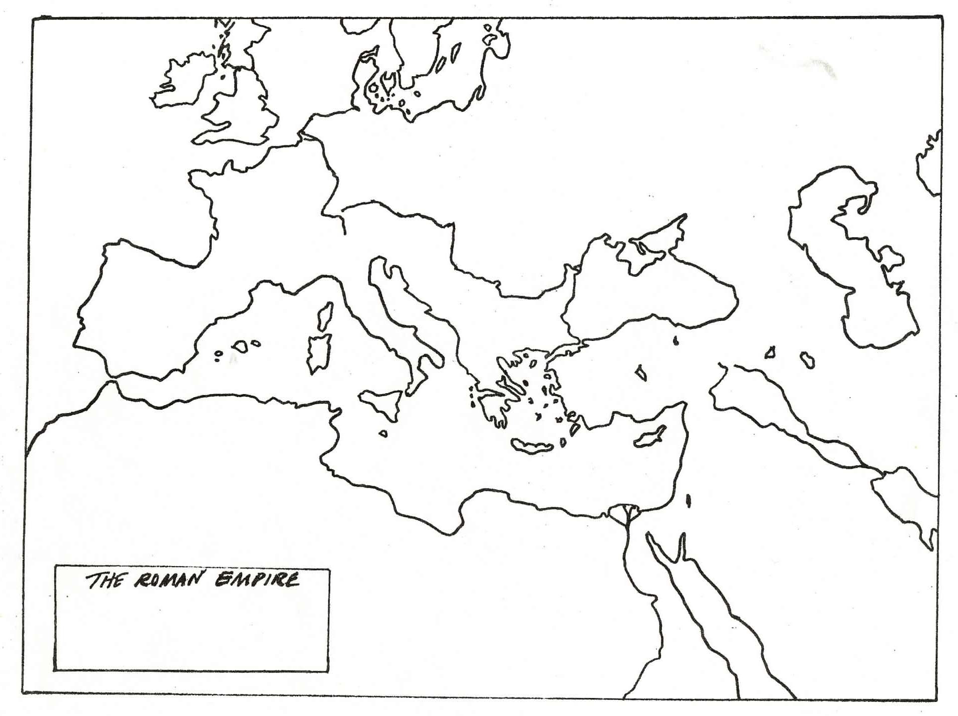 Free Printable Map Of Roman Empire