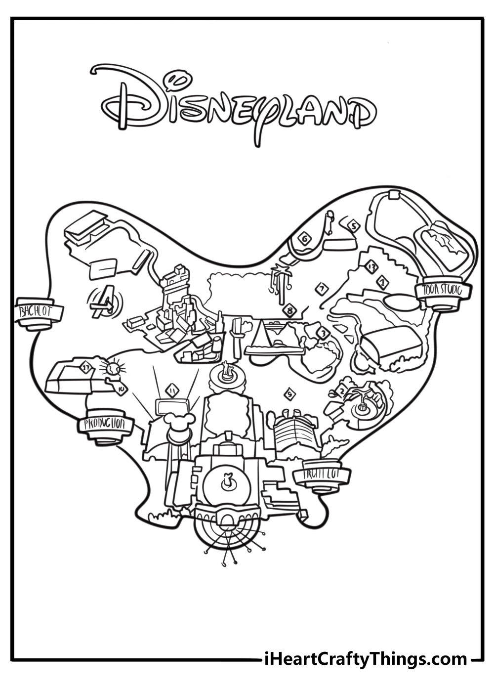 25 Free Disneyland Coloring Pages For Kids