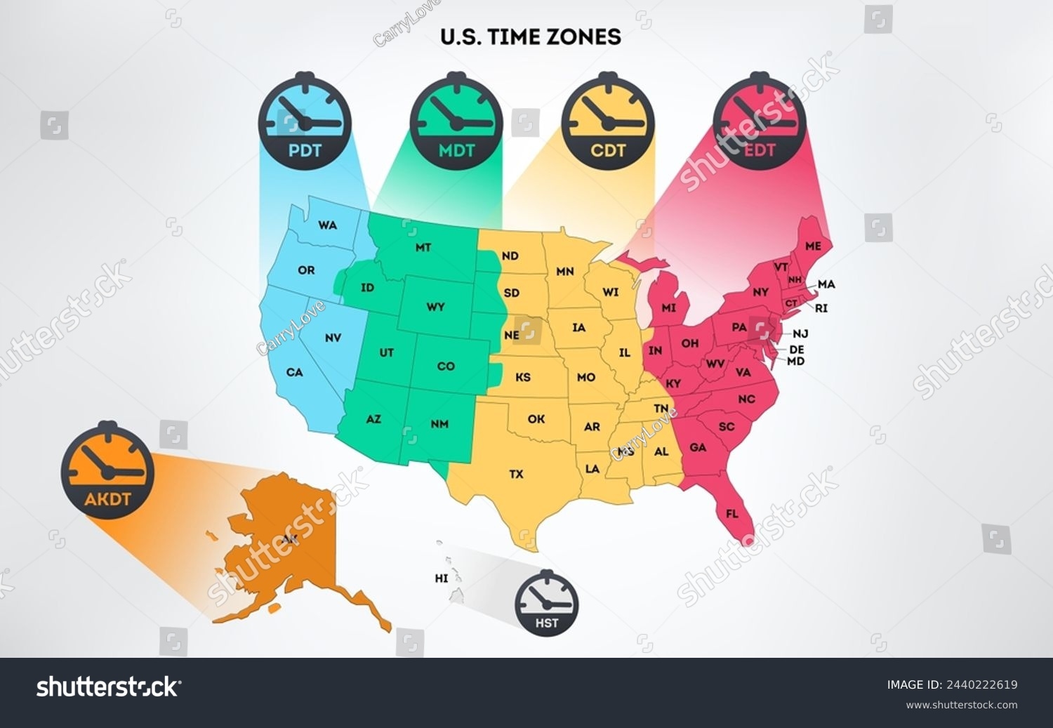 Free Printable Map Of Usa Time Zones