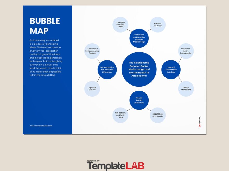 39 Printable Bubble Map Templates Word PDF PowerPoint
