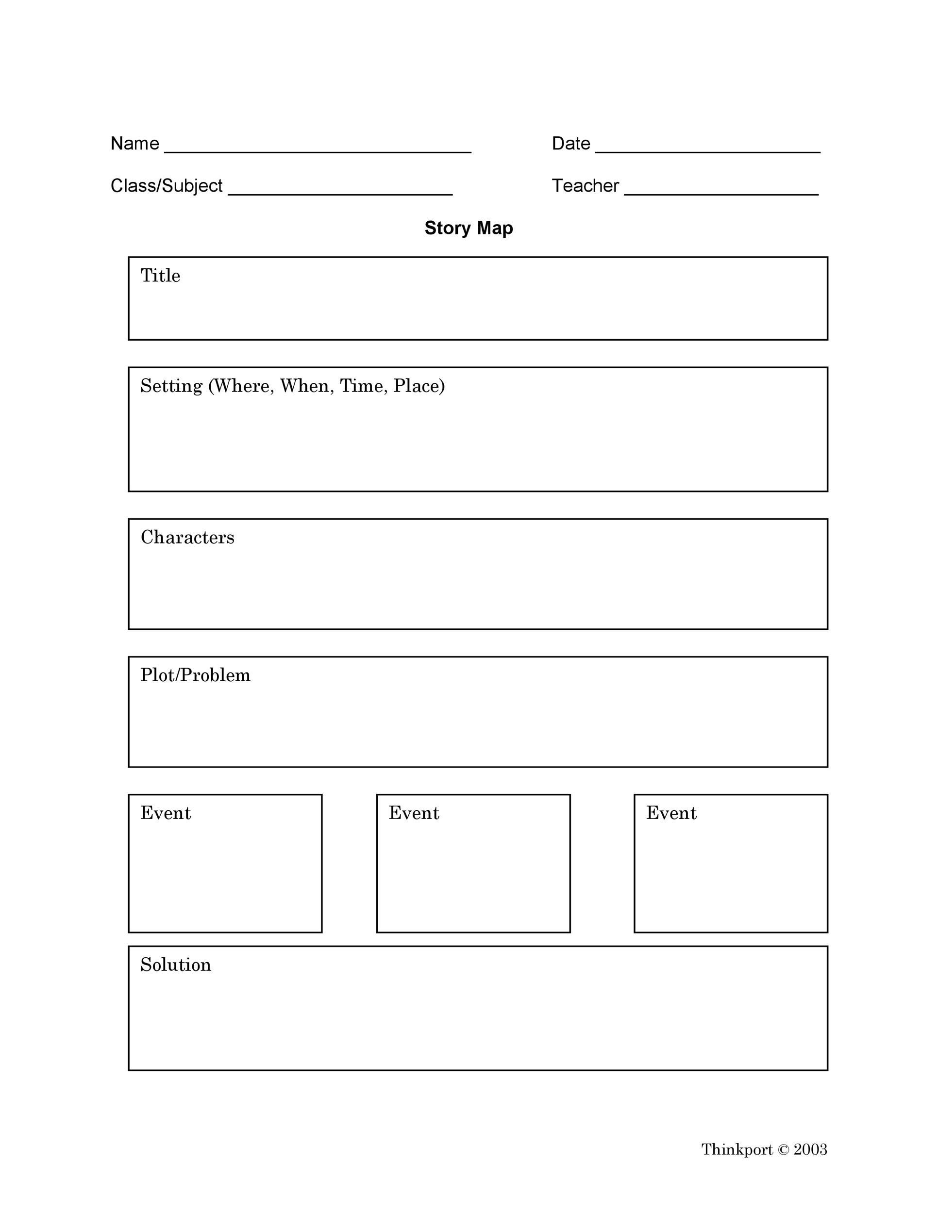 Free Printable Story Maps
