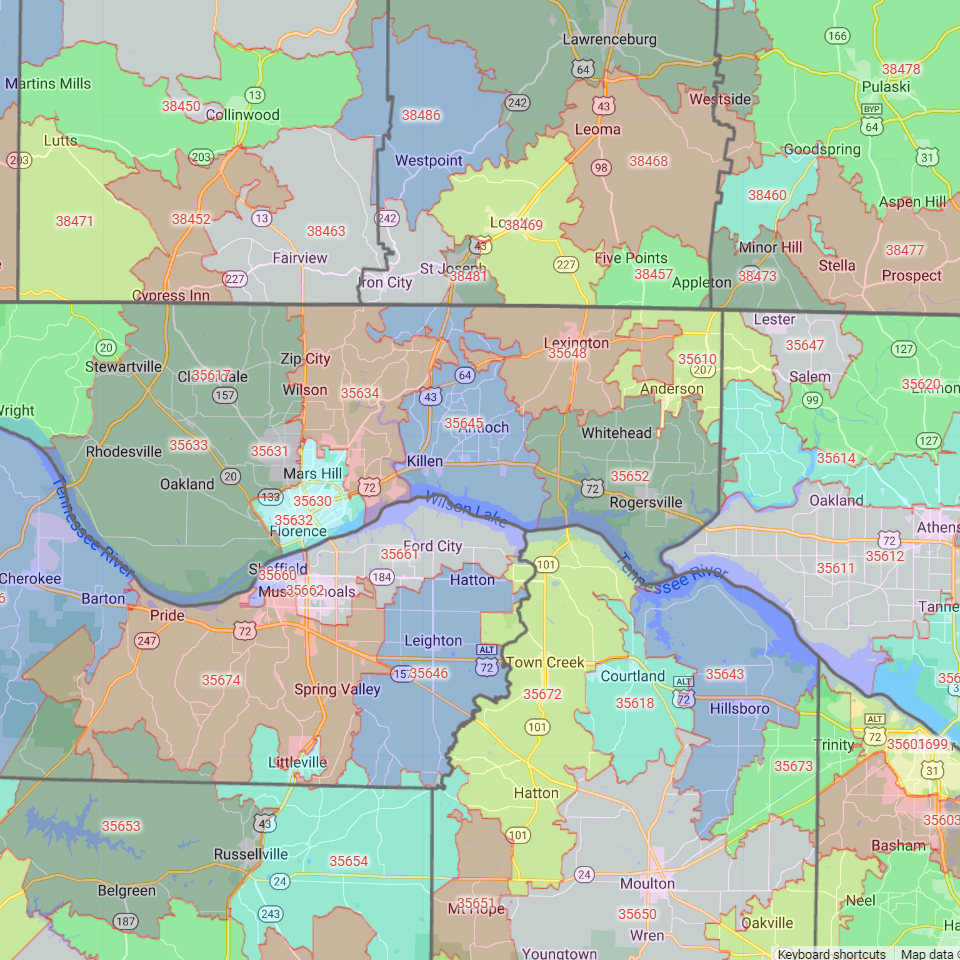 Cincinnati Zip Code Map Printable