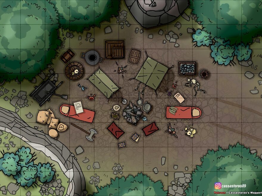 5 Ready To Print Battlemaps A4 Size R DungeonsAndDragons
