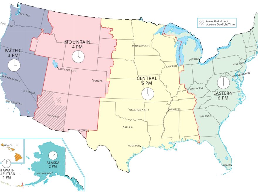 52 Us Time Zones Map Stock Photos High Res Pictures And Images Worksheets Library