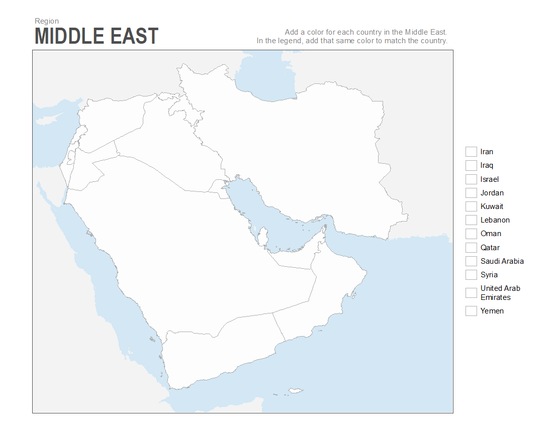 7 Printable Blank Maps For Coloring ALL ESL