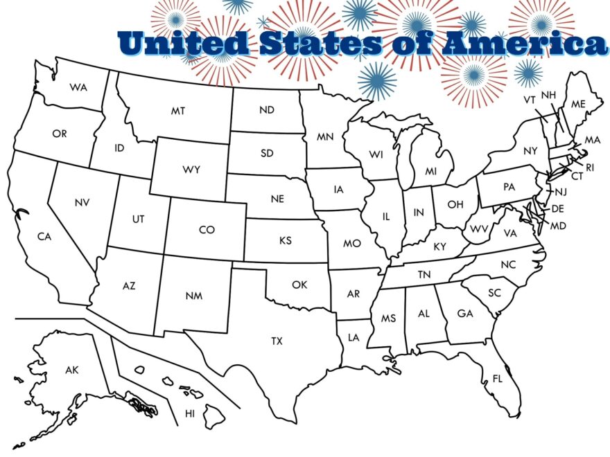 7 Printable Blank Maps For Coloring ALL ESL Worksheets Library