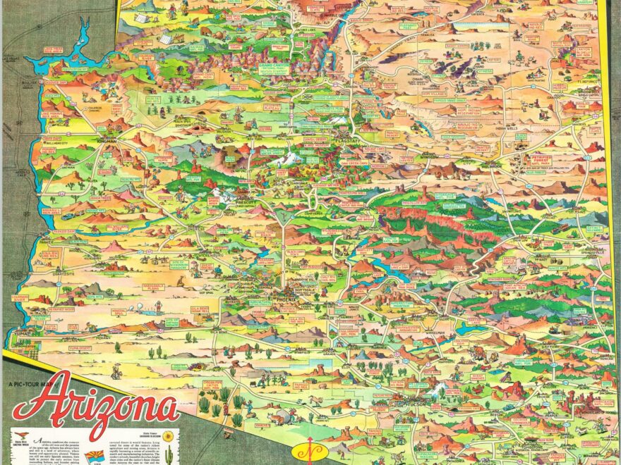 A Pic Tour Map Of Arizona Curtis Wright Maps