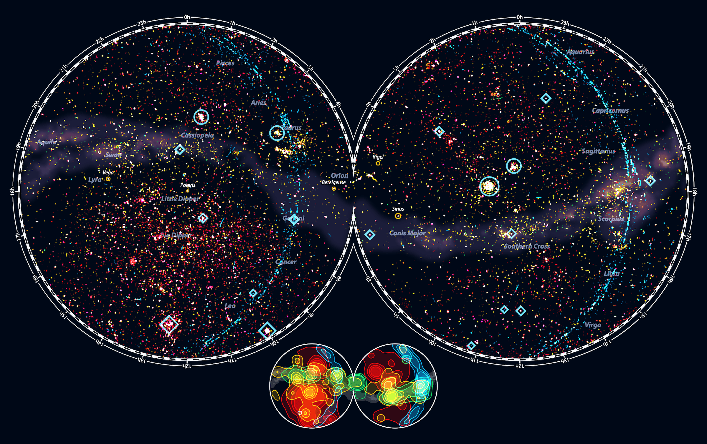 A Sky Map Of The Hubble Space Telescope s Observations Visual Cinnamon