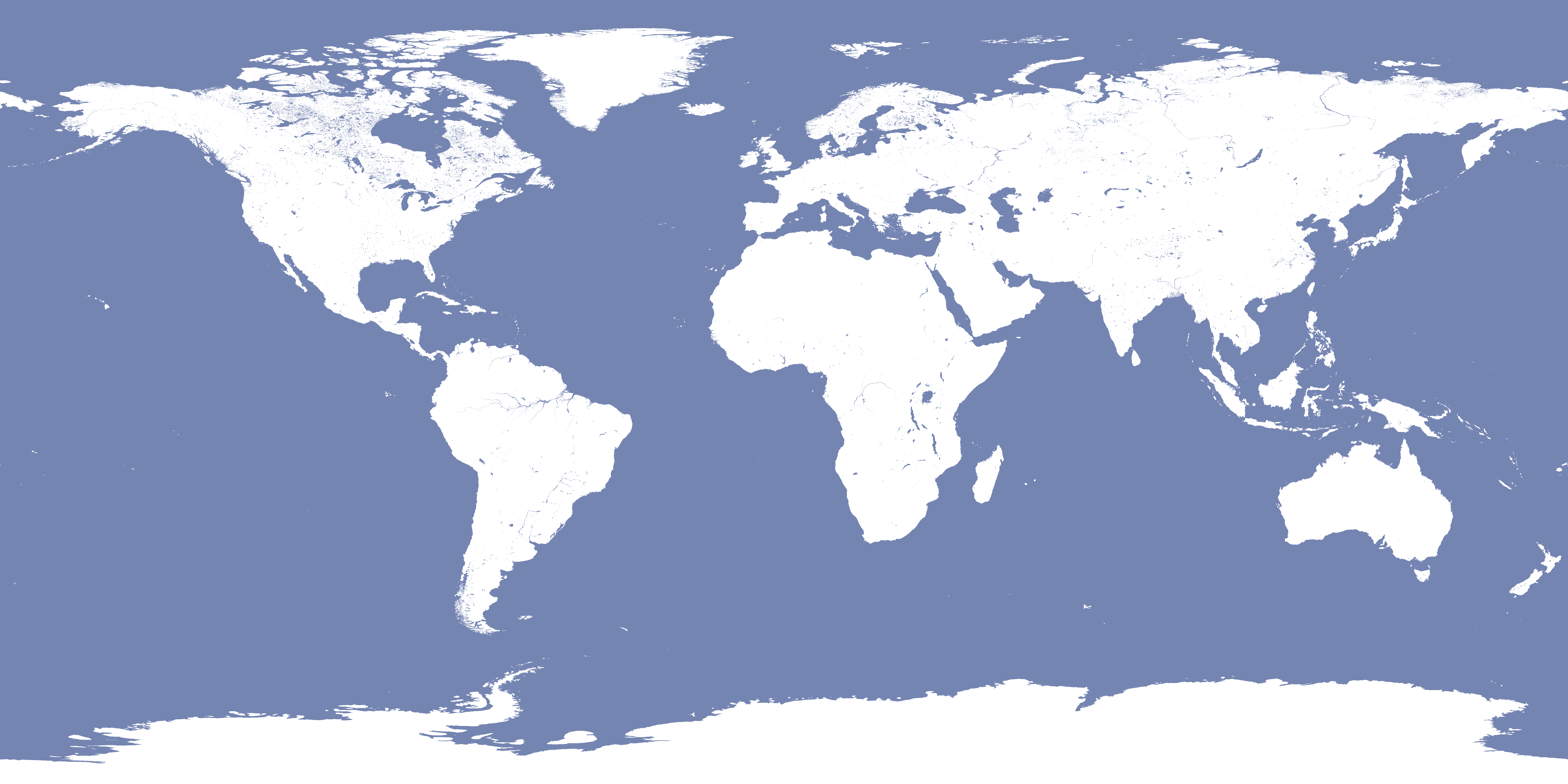 Giant World Map Blank Printable