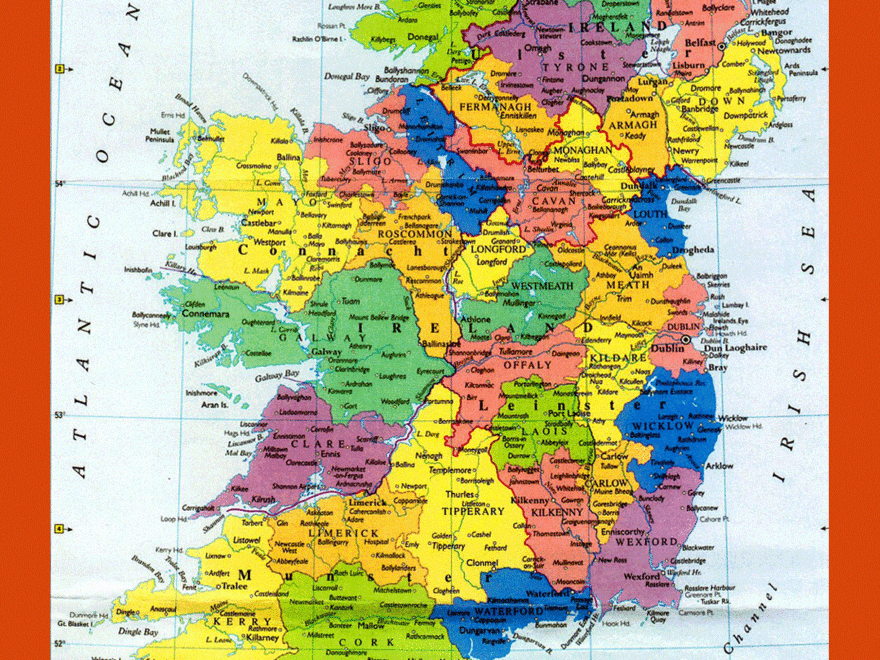 Administrative Map Of Ireland Maps Of Ireland Maps Of Europe GIF Map Maps Of The World In GIF Format Maps Of The Whole World