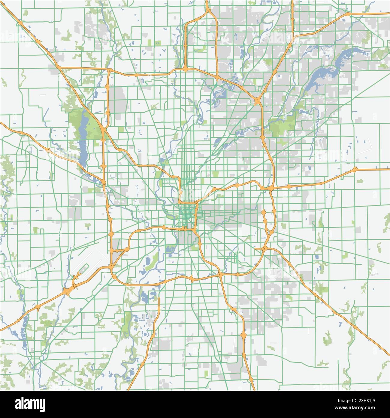 Printable Indianapolis Road Atlas Map