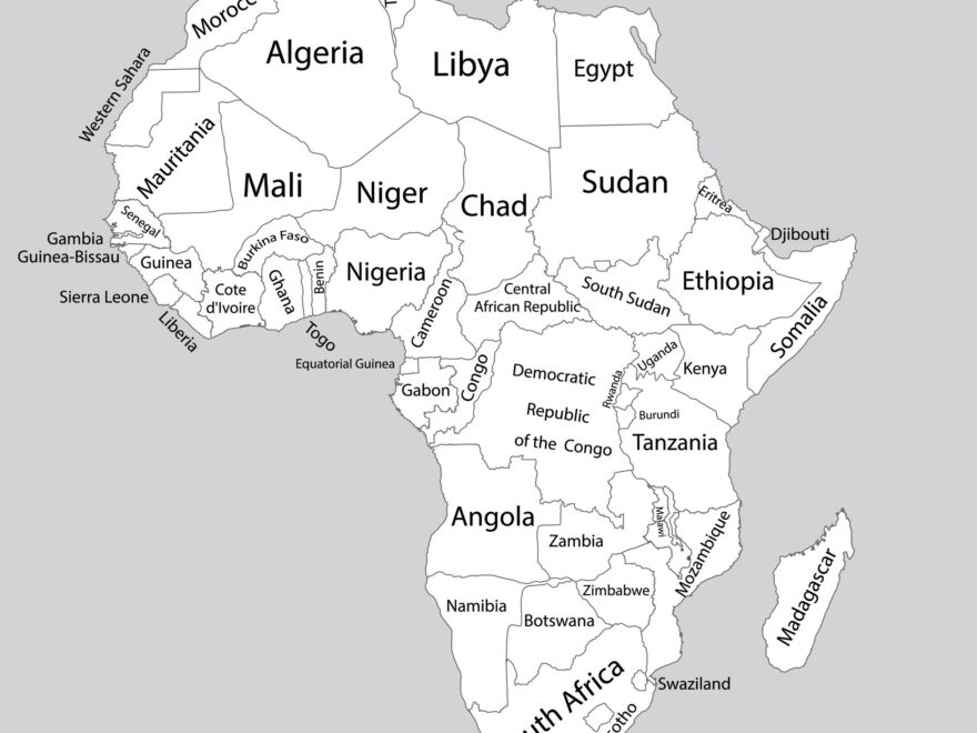 Africa Blank Maps Mappr