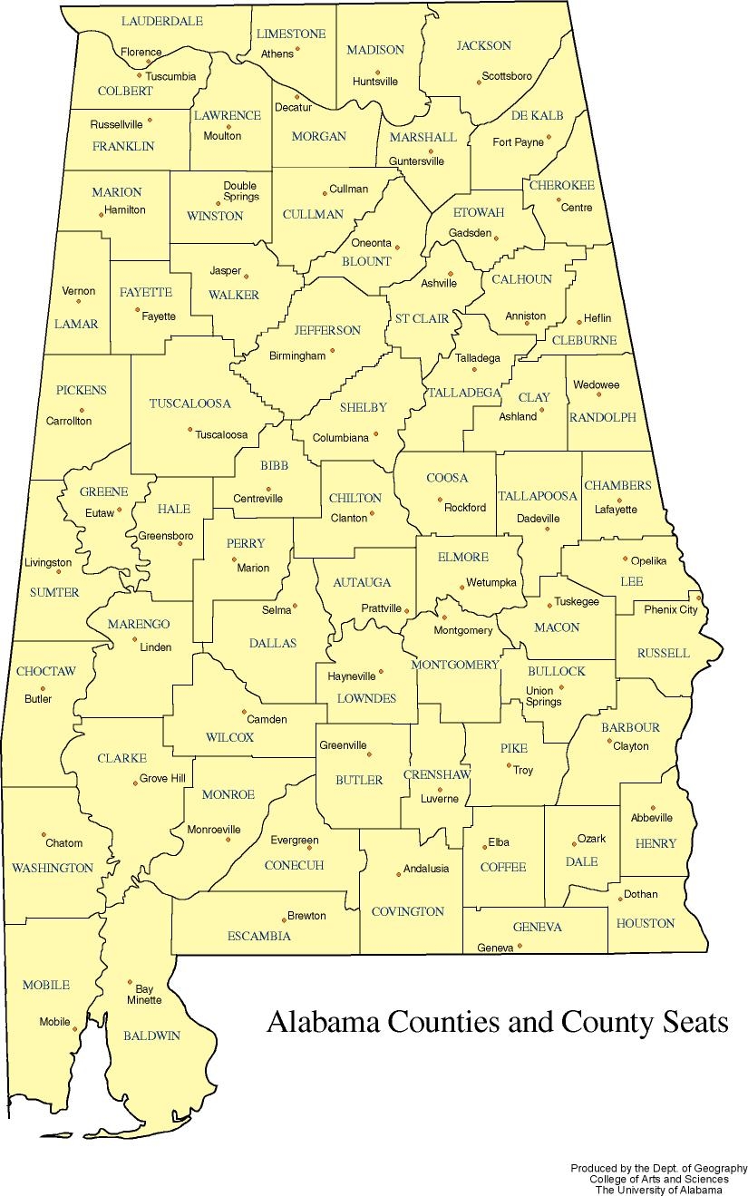 Alabama Maps Basemaps