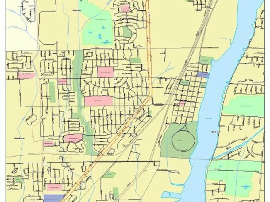 Amazon Large Street Road Map Of Trenton Michigan MI Printed Poster Size Wall Atlas Of Your Home Town