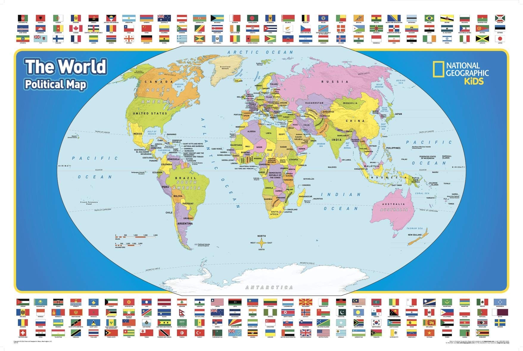 World Map Printable Geography