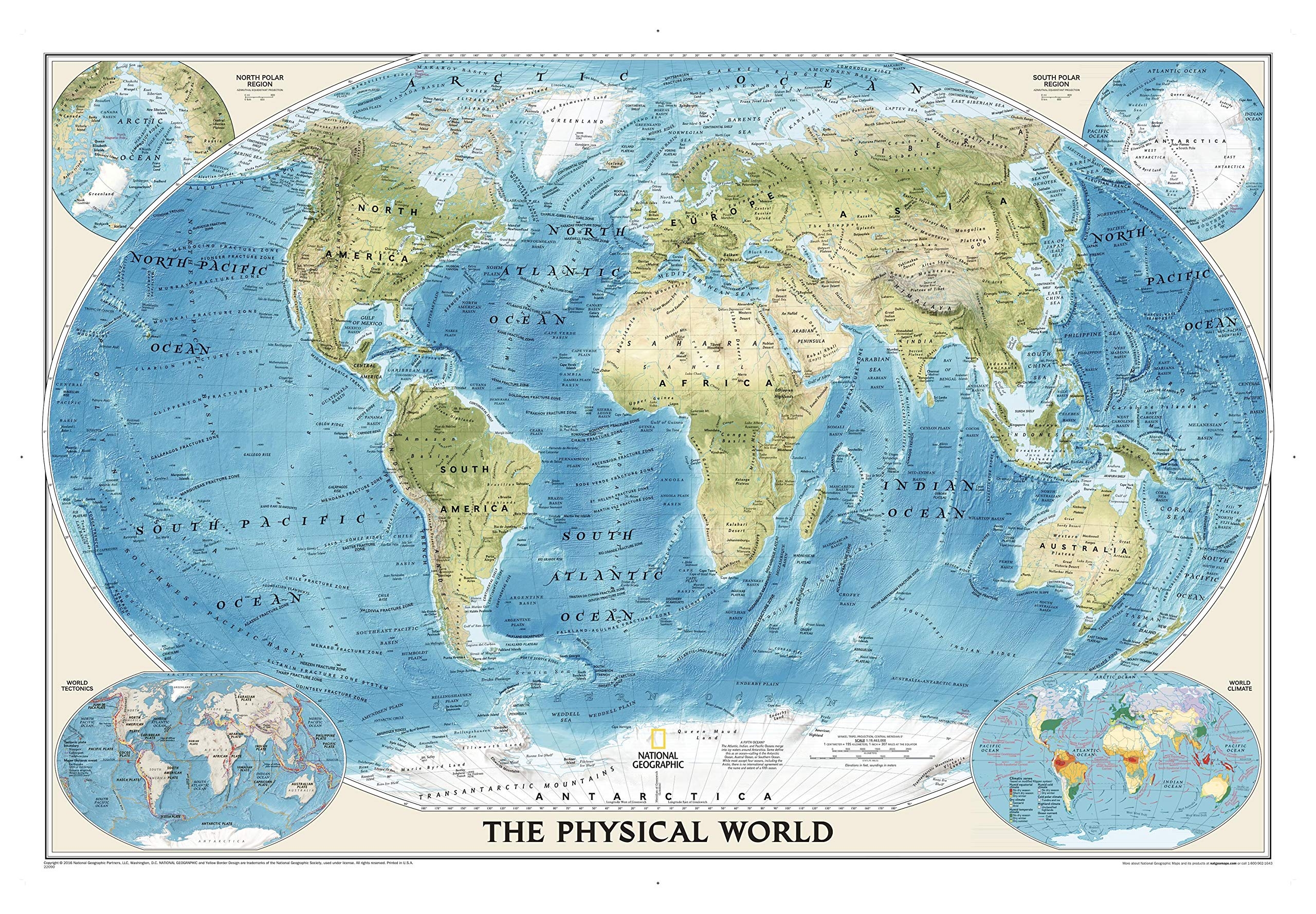 Amazon National Geographic World Physical Wall Map Extra Large 69 25 X 46 25 Inches Art Quality Print Office Products