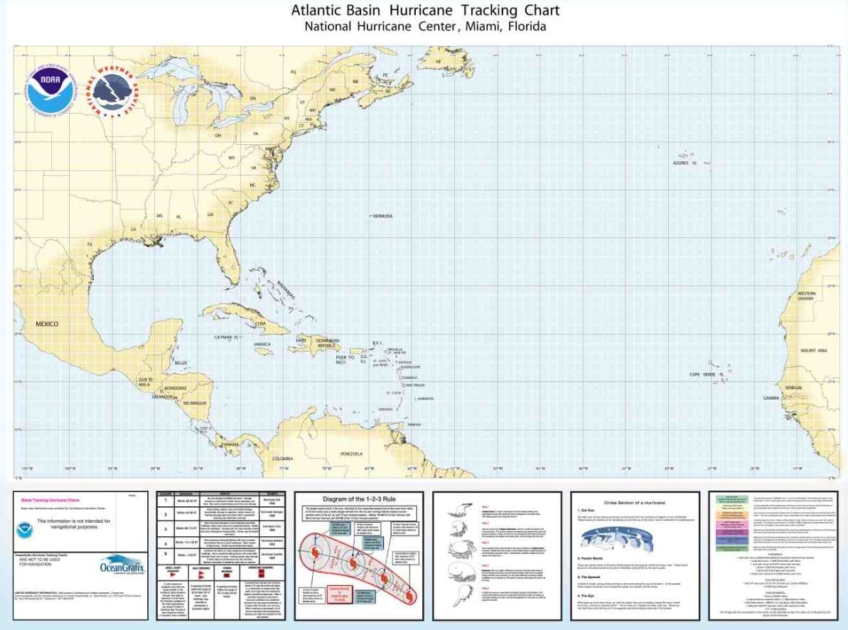 National Hurricane Center Printable Map