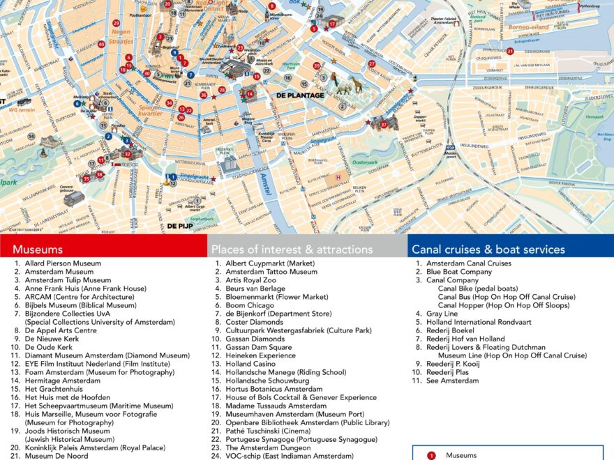 Amsterdam Tourist Map