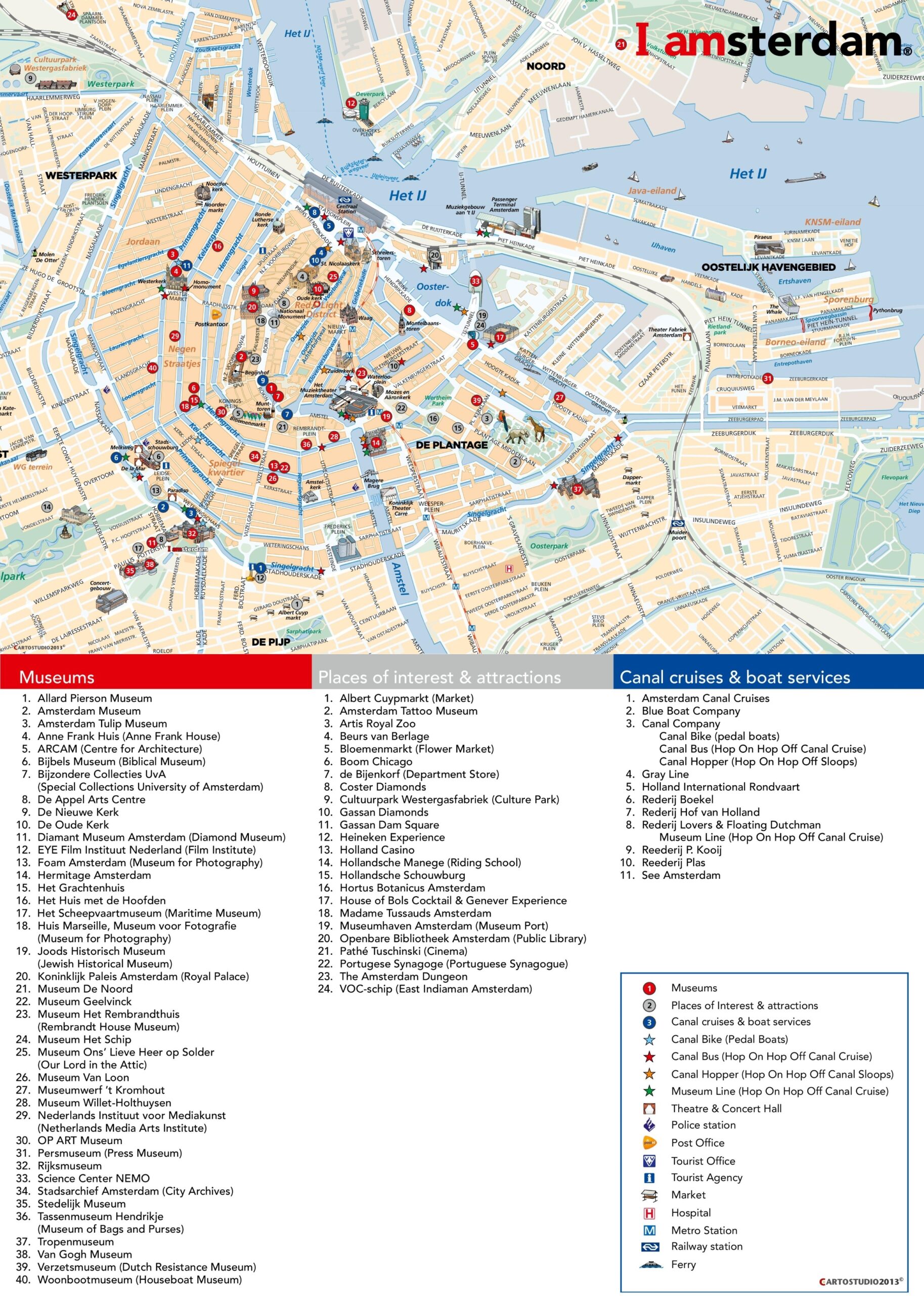 Amsterdam Tourist Map Amsterdam Tourist Map