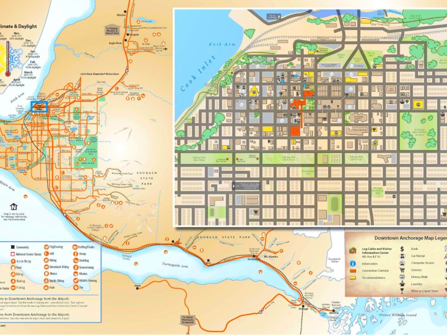 Anchorage Tourist Map Ontheworldmap