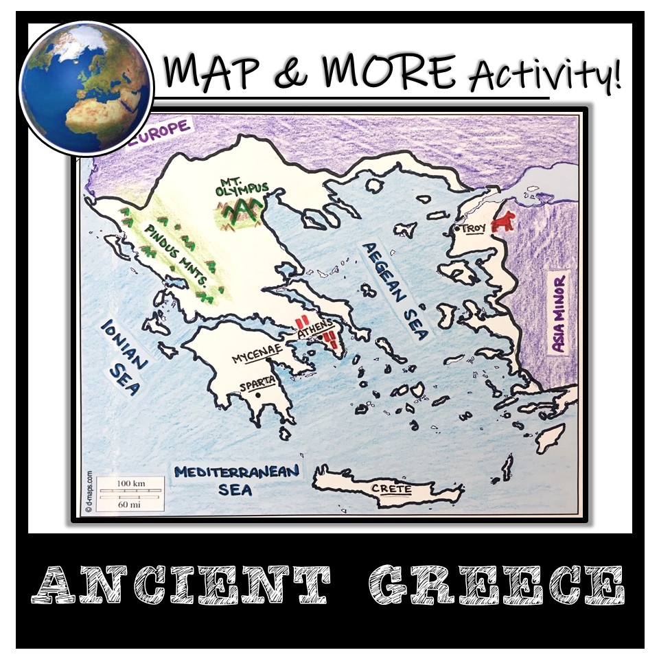 Map Of Ancient Greece Printable