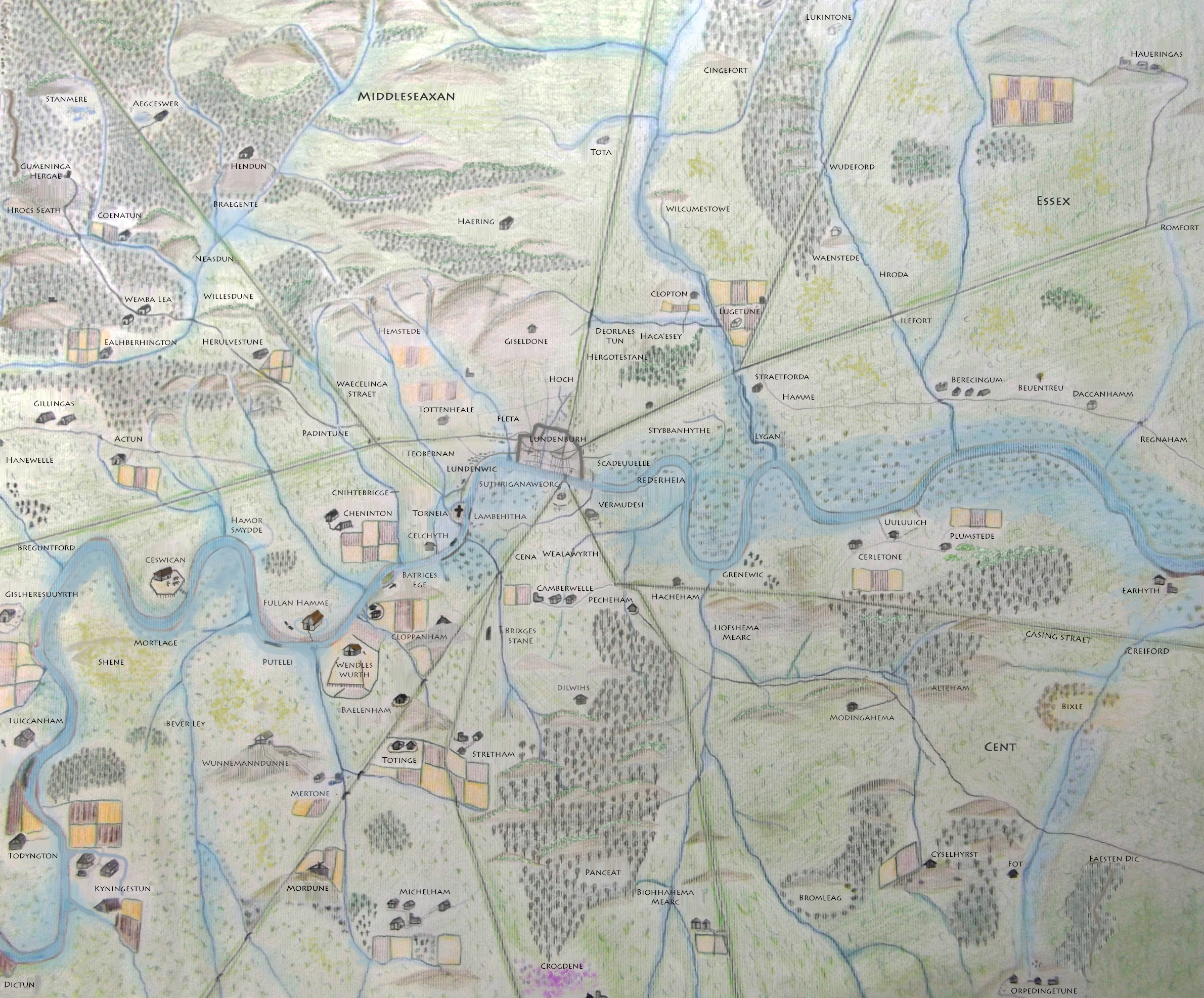 Anglo Saxon London Map Updated Londonist