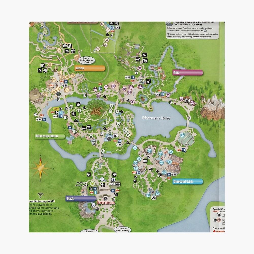 Animal Kingdom Map Poster For Sale By Still burning Redbubble