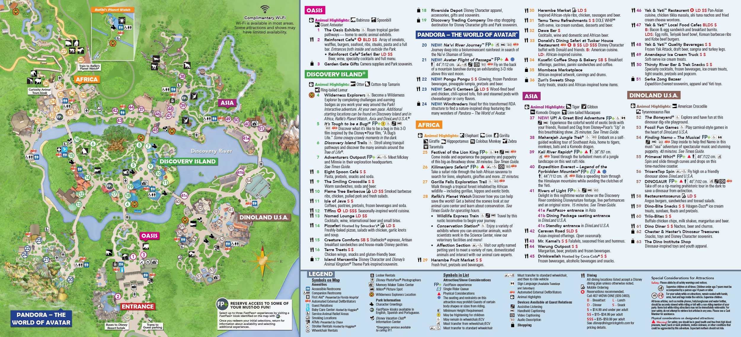 Animal Kingdom Map Walt Disney World Disney Dream Co Worksheets Library