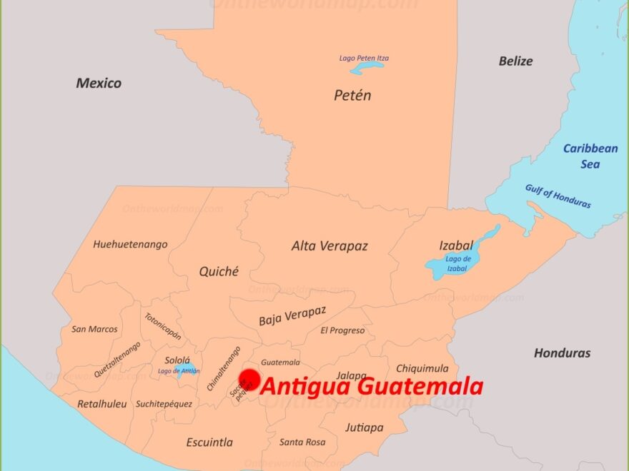 Antigua Guatemala Map Guatemala Detailed Maps Of Antigua Guatemala