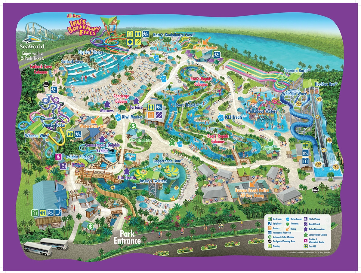 Seaworld Orlando Map Printable