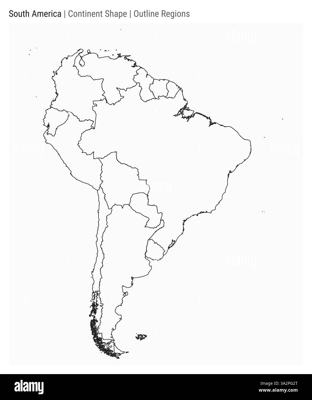 Argentina Chile Border Map Black And White Stock Photos Images Alamy