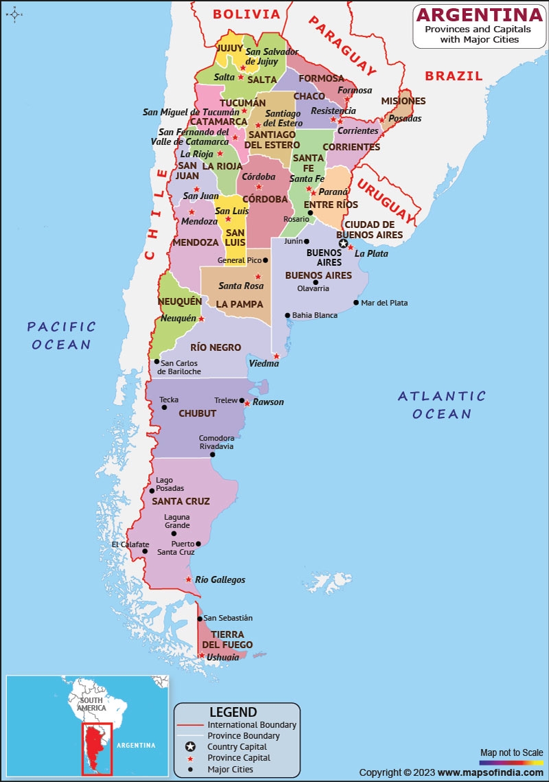 Argentina Map HD Political Map Of Argentina