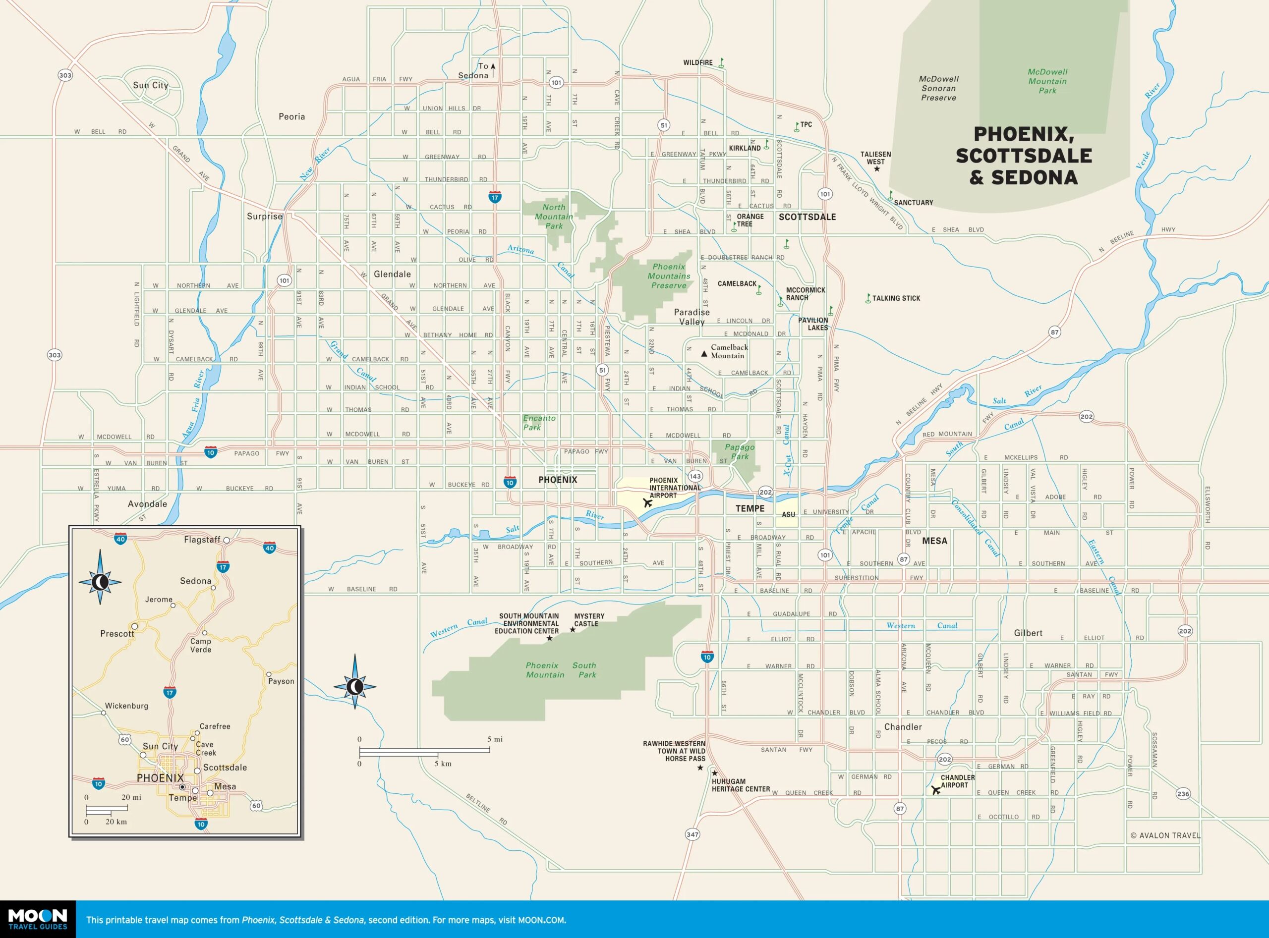 Printable Map Of Phoenix Area