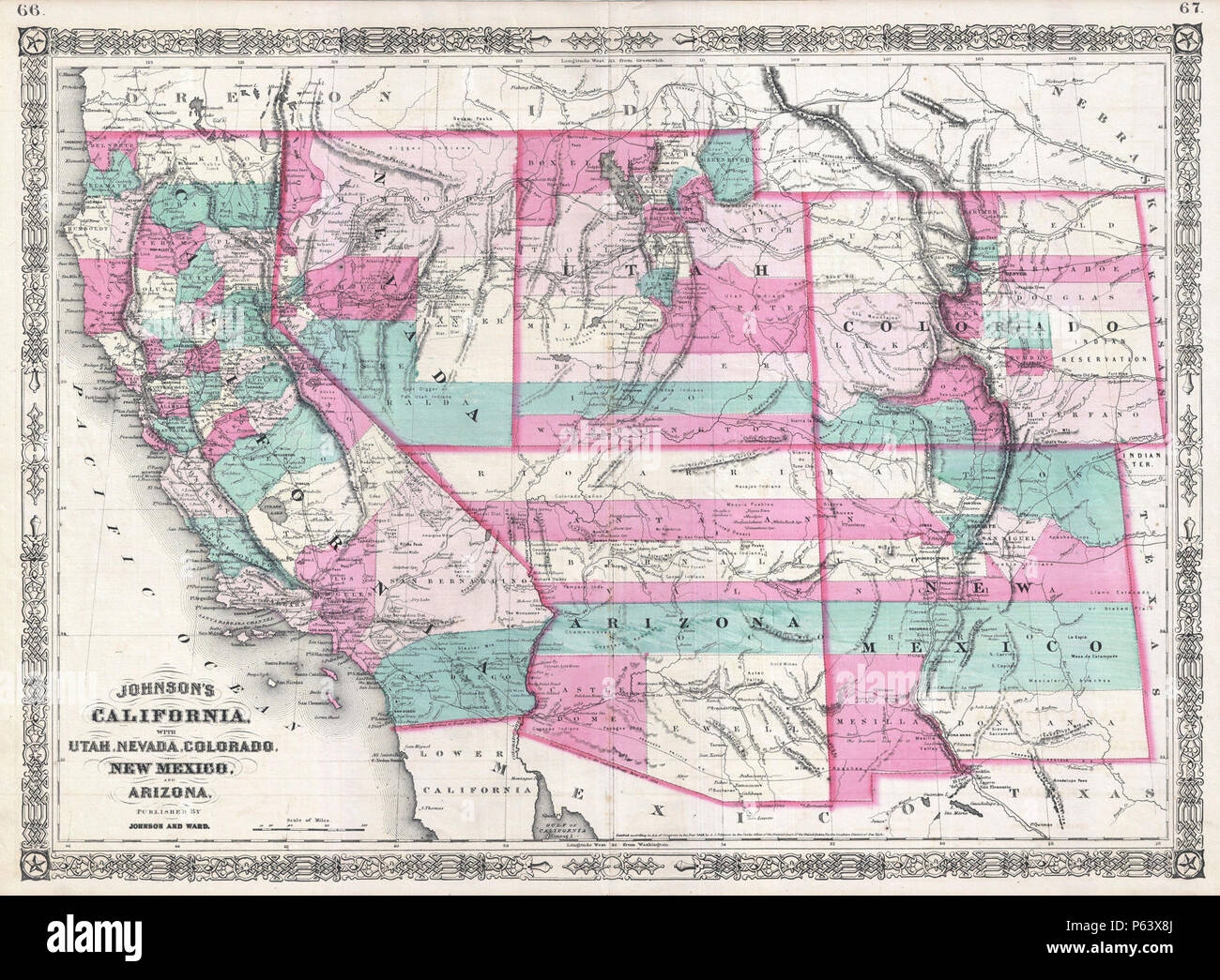 Arizona Utah New Mexico Map Hi res Stock Photography And Images Alamy