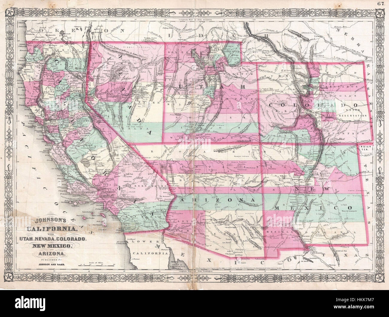 Arizona Utah New Mexico Map Hi res Stock Photography And Images Alamy