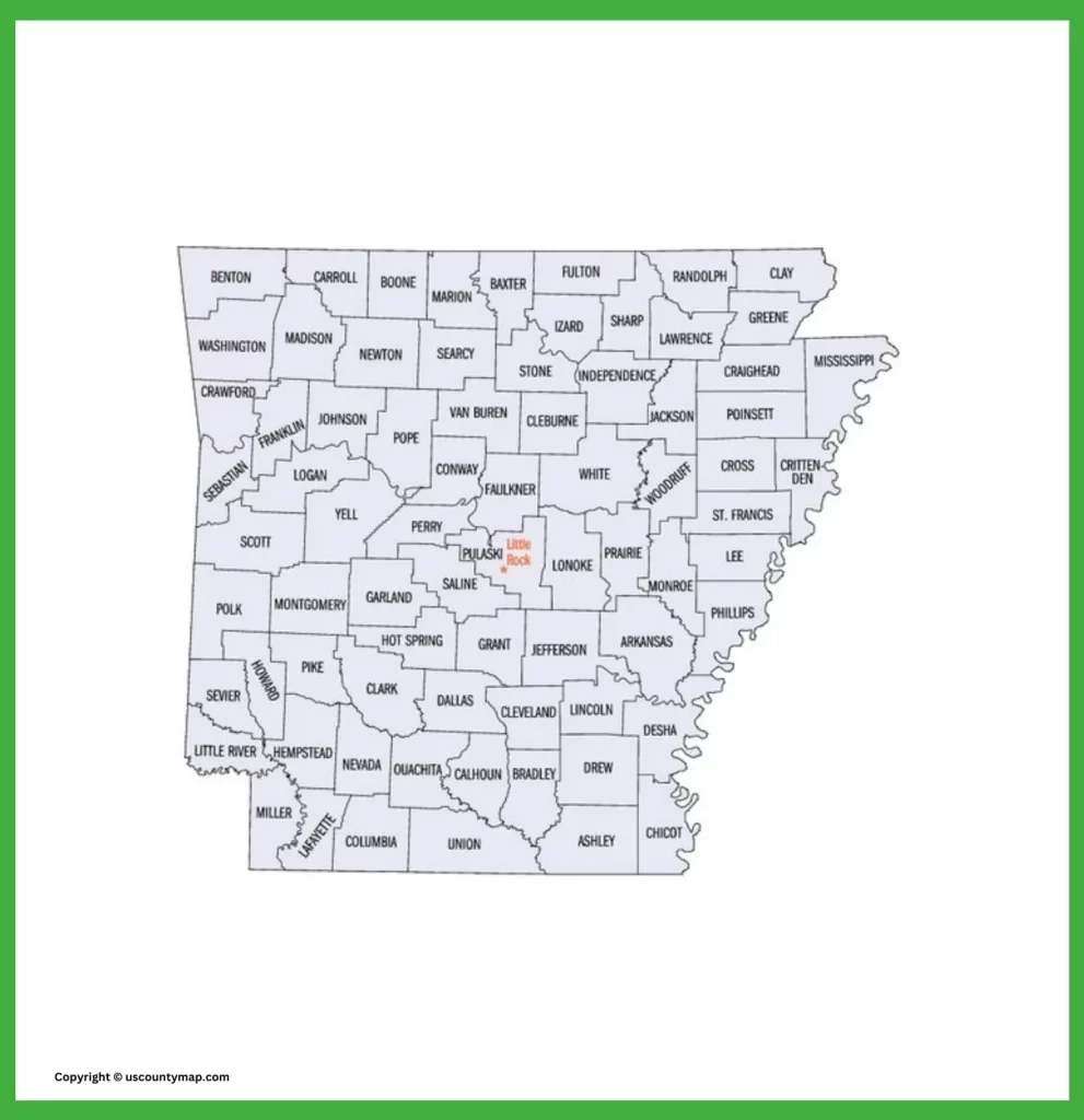Arkansas County Map Map Of AR Counties And Cities 