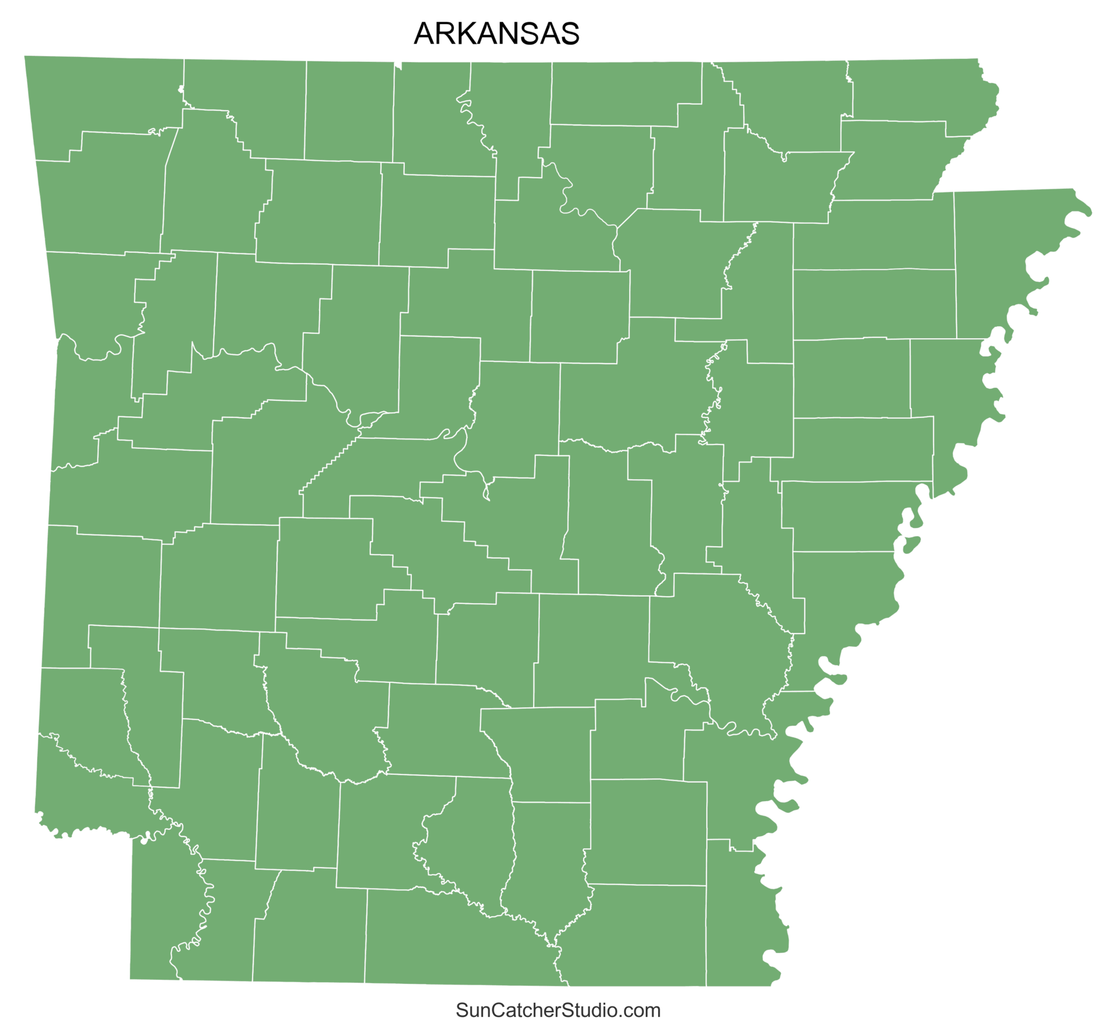 Arkansas County Map Full Page Printable Arkansas County Map Full Page Printable