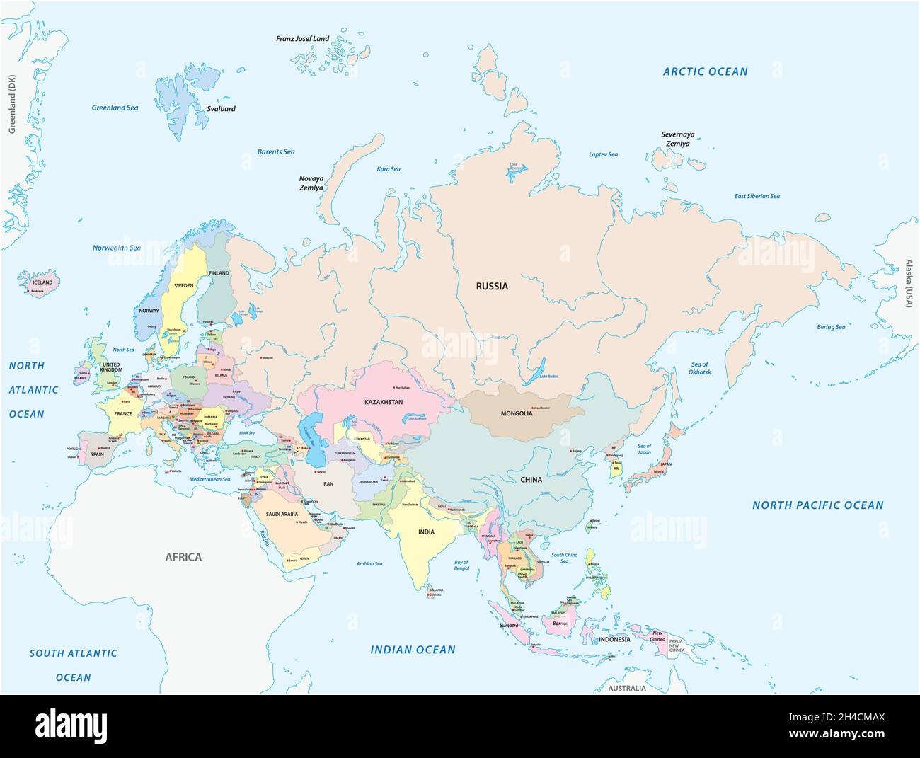 Printable Map Of Europe And Asia Printable Map Of Europe And Asia