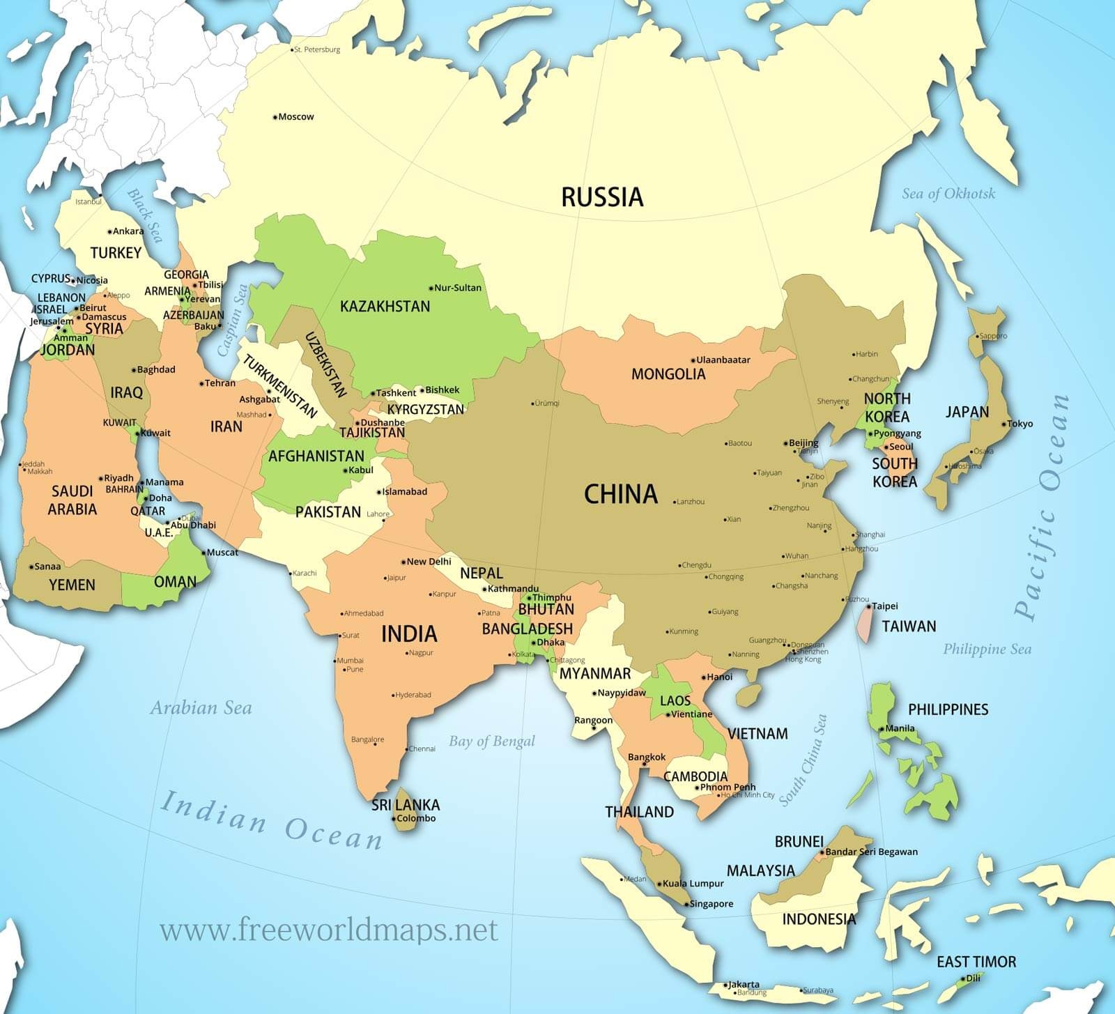 Asia Political Map