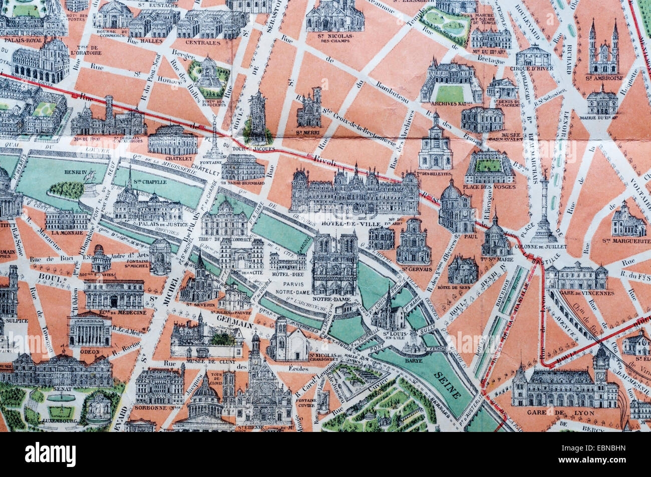 Attractions Map Paris Hi res Stock Photography And Images Alamy
