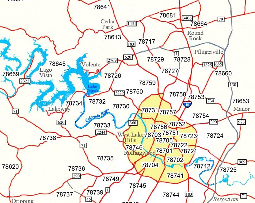 Austin Zip Code Map Use With Your Home Search We Love Austin