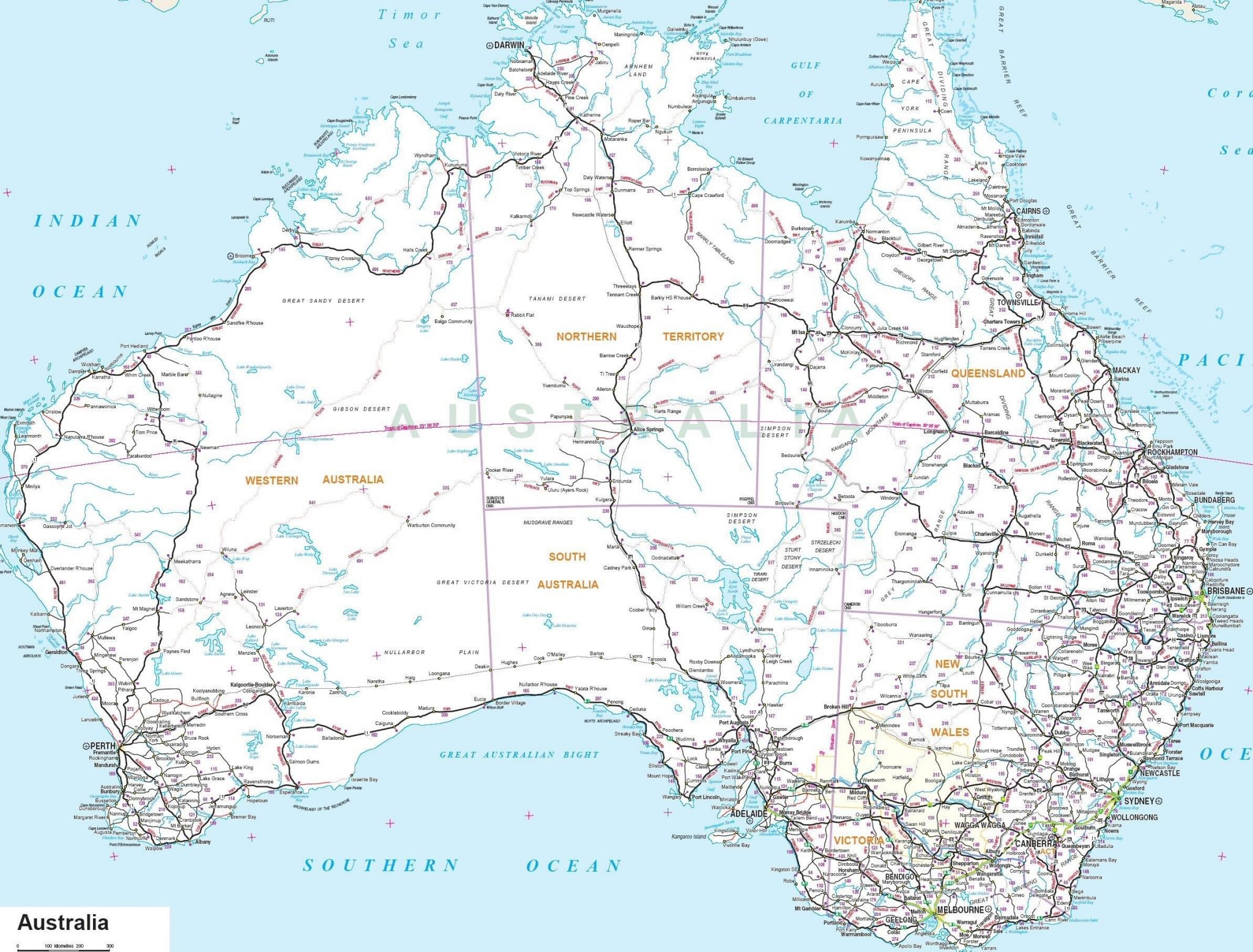 Australia map jpg Map Pictures