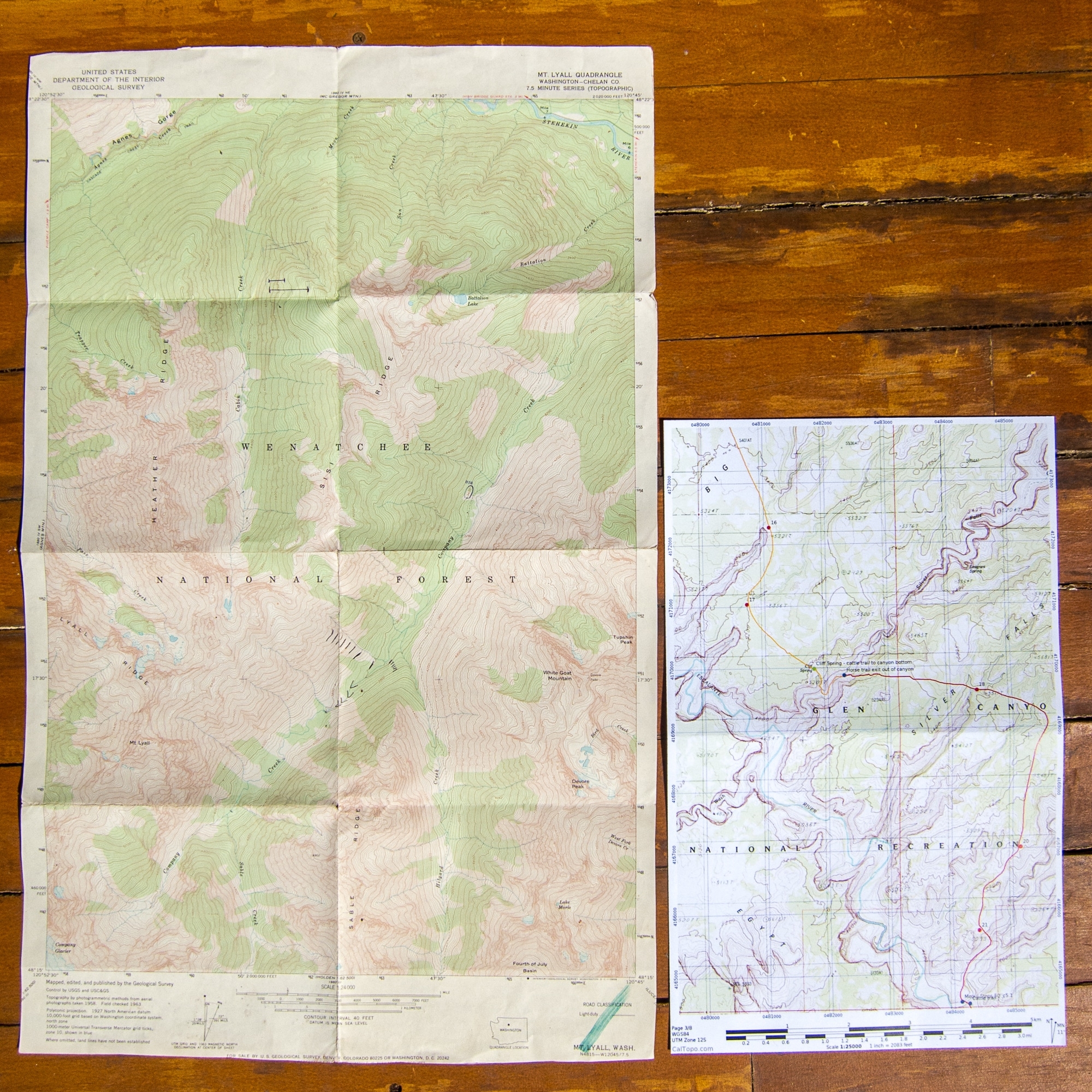 Printable Wilderness Topo Maps