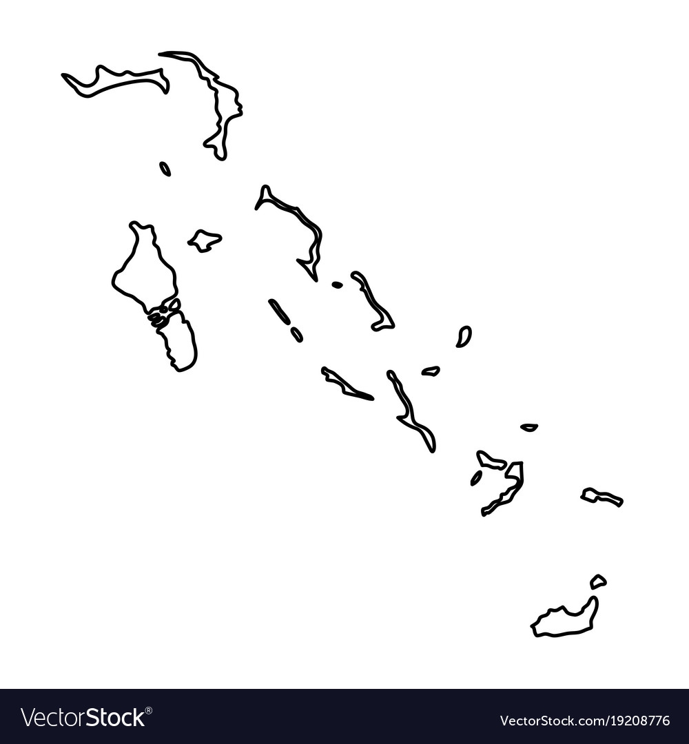 Printable Blank Map Of The Bahamas